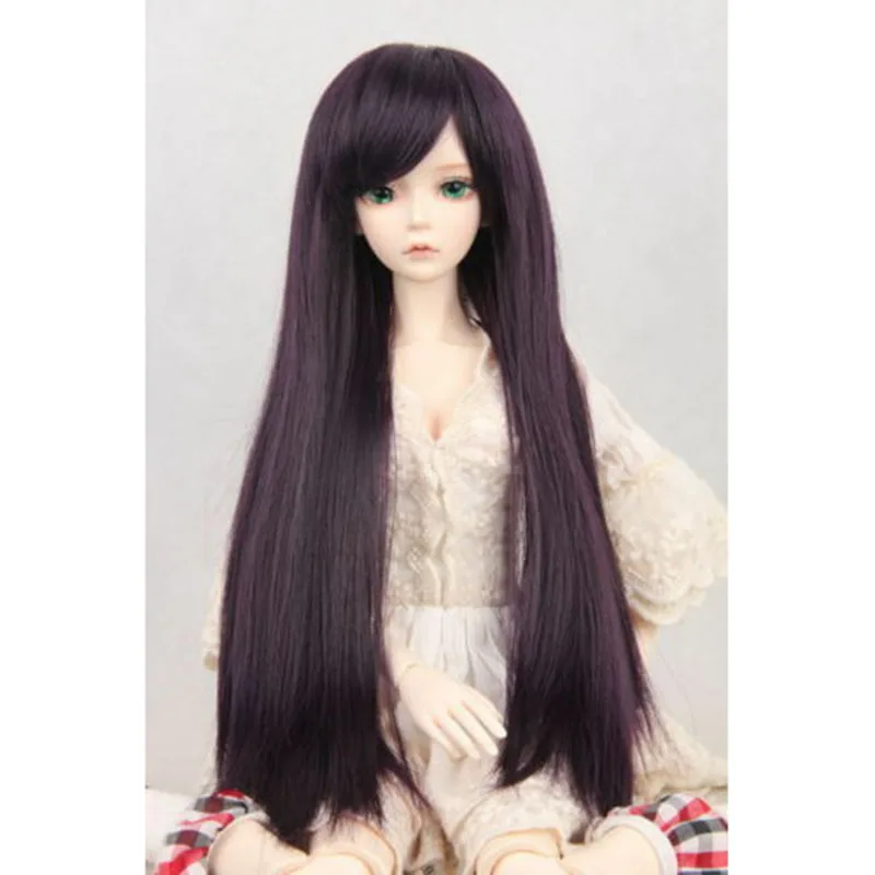 BJD длинный парик фиолетовый для 1/6 1/3 24 &quot1/4 17&quot высокий SD MSD DK DZ AOD DD YOSD VOLKS кукла