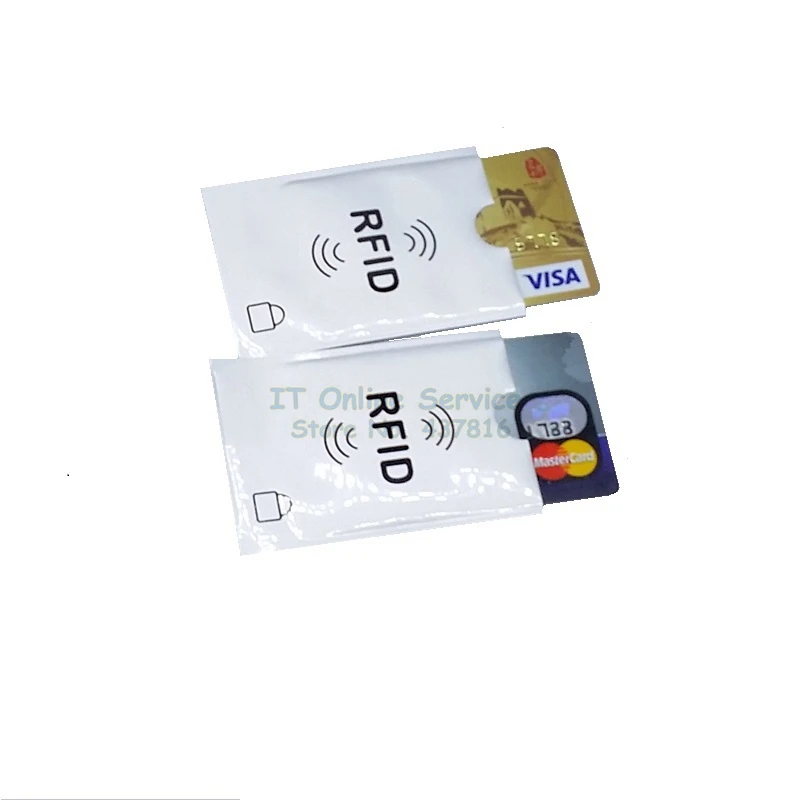 2PCS/lot RFID Protection Sheath IC Card Shielded Sleeve NFC security card Storage Home Office | Инструменты