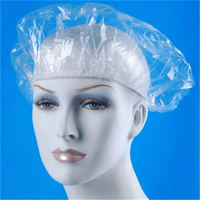 Одноразовая шапочка для душа 100 шт./упак. одноразовая эластичная прозрачная