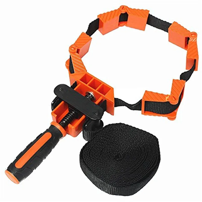 

new Nylon Multifunction Belt Clamp Woodworking Quick Adjustable Band Clamp Polygonal Clip 90 Degrees Right Angle Corner Clips