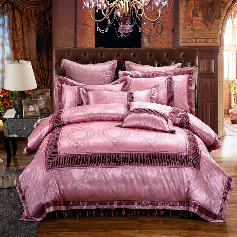 Роскошный атласный комплект постельного белья в европейском стиле новые