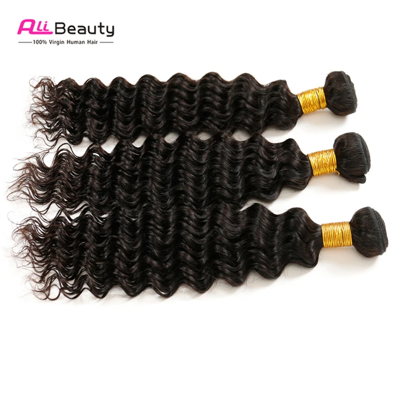 Мягкий Человеческих Волос 1B Глубокая Волна Вьющиеся Волосы Необработанные 7А