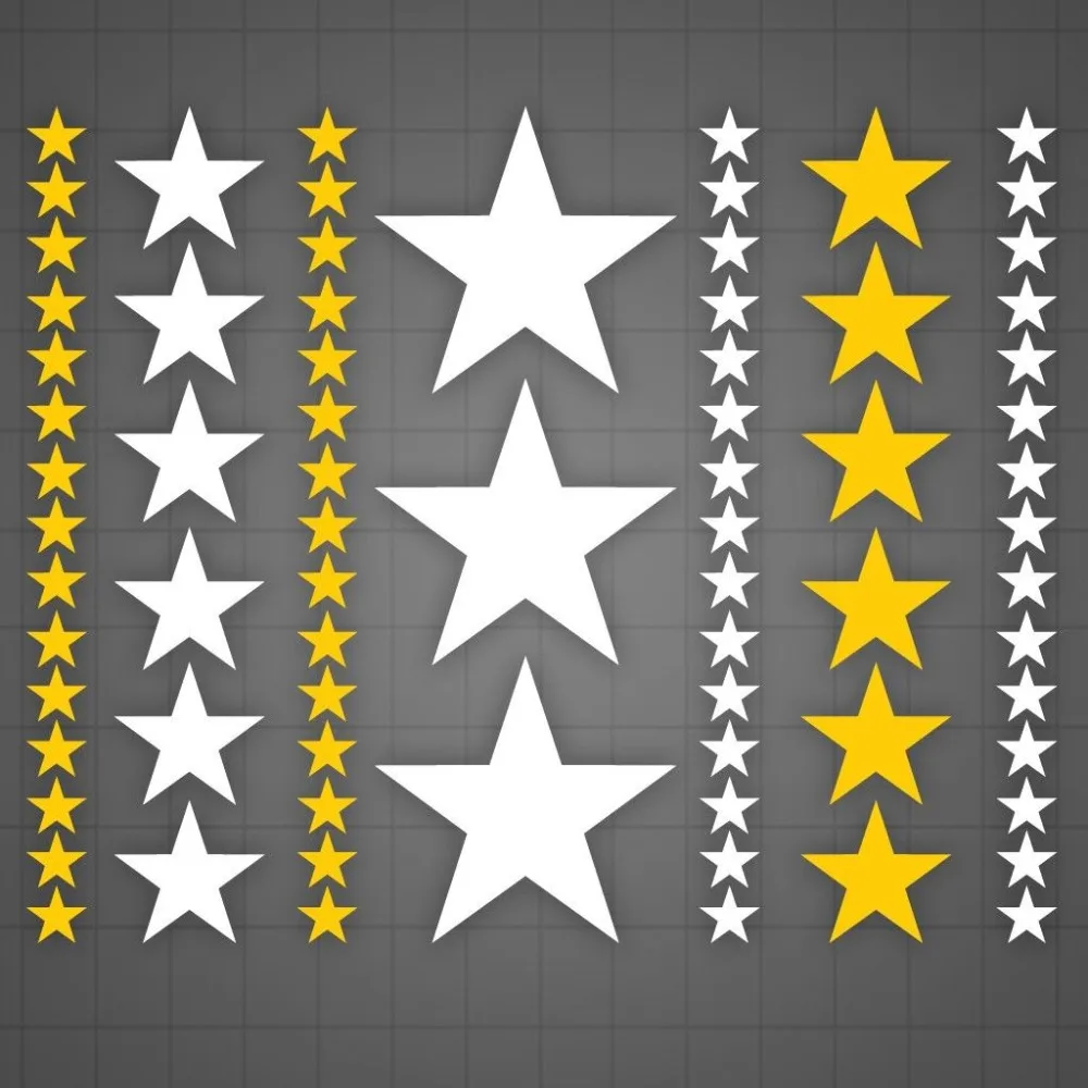 

Stars decal Peel and Stick stickers, kids room star stickers room - 75 decals