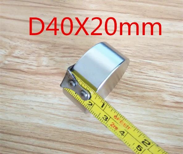 2 шт./лот магниты D40 * 20 мм супер мощный неодимовый магнит N50 + бесплатная доставка |