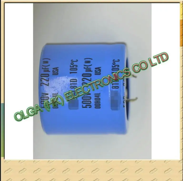 500V220UF no brand 35X35 105 градусов конденсатор 500V 220 мкФ | Электронные компоненты и