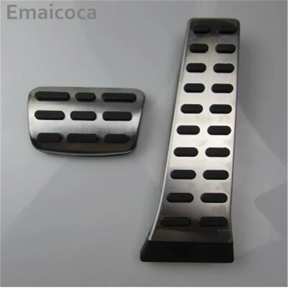 AT 2pcs Автомобильный-Стайлинг Meatl газа тормоза стояночного тормоза педаль чехол для hyundai ix35 i35 ix45 Sonata8 Mistra SantaFe, авто аксессуары - Название цвета: AT 2pcs