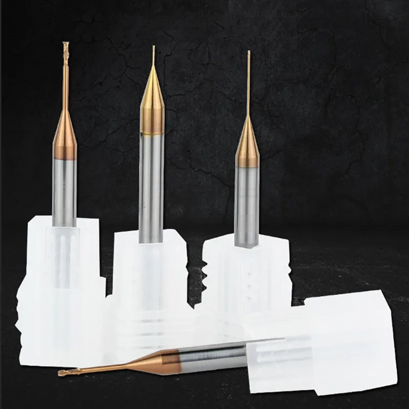 Твердосплавные концевые фрезы R0.1MM R0.15MM R0.2MM R0.25MM R0.3MM R0.35MM R0.4MM R0.5MM R0.75MM R1MM r1.5 mm
