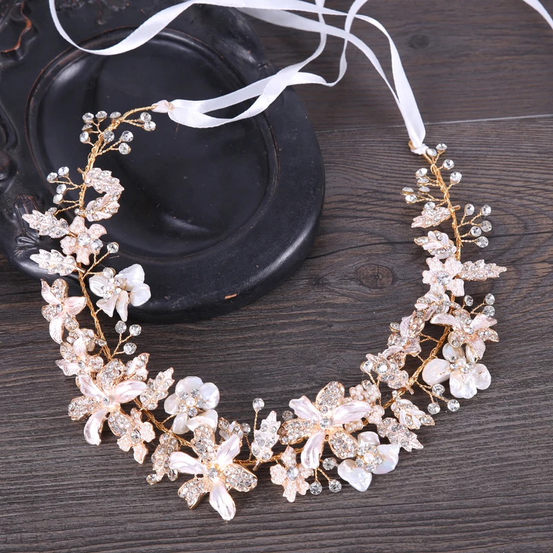 Женский обруч для волос золотистый и серебристый цвета|hairband bridal|rhinestone hair jewelryhair