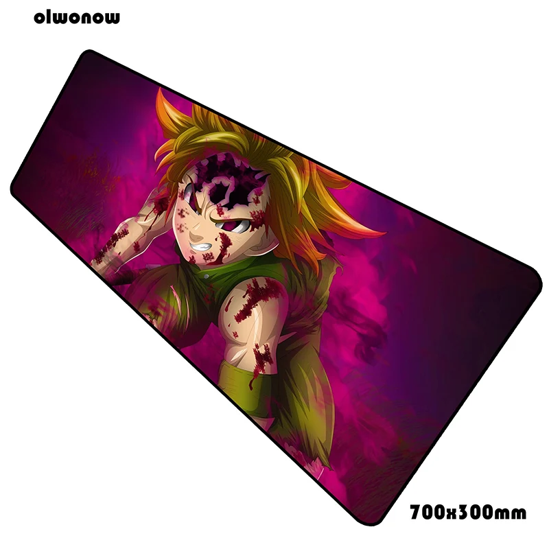 Nanatsu no taizai коврик для мыши, 70x30 см, игровой коврик для мыши, аниме, милый офисный коврик для ноутбука, Настольный коврик, xl, коврик для мыши, игры, pc gamer, коврики