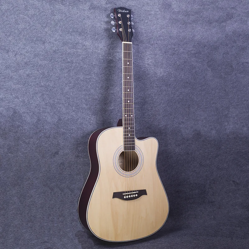 41-inch Acoustic Guitar Beginners Basswood Color Missing Angle Exercises with Picks Accessiories JT37 | Спорт и развлечения