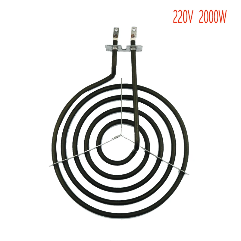 2000W Stainless Steel 5 Rings Mosquito Coil Heating Element - Oblate Stove Surface Burner with Tripod Heater Tube for Furnace