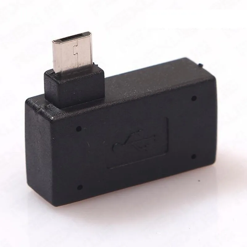 Бесплатная доставка угловой левосторонний правосторонний разъем Micro USB OTG