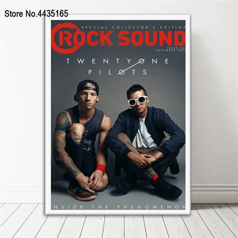 Плакат с изображением музыкальной группы Twenty One Pilots плакаты и принты на холсте