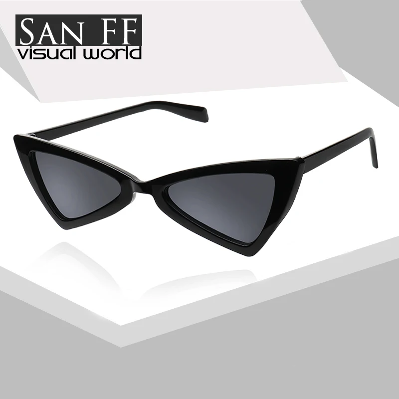 Маленькие Солнцезащитные очки женские винтажные квадратные кошачий глаз