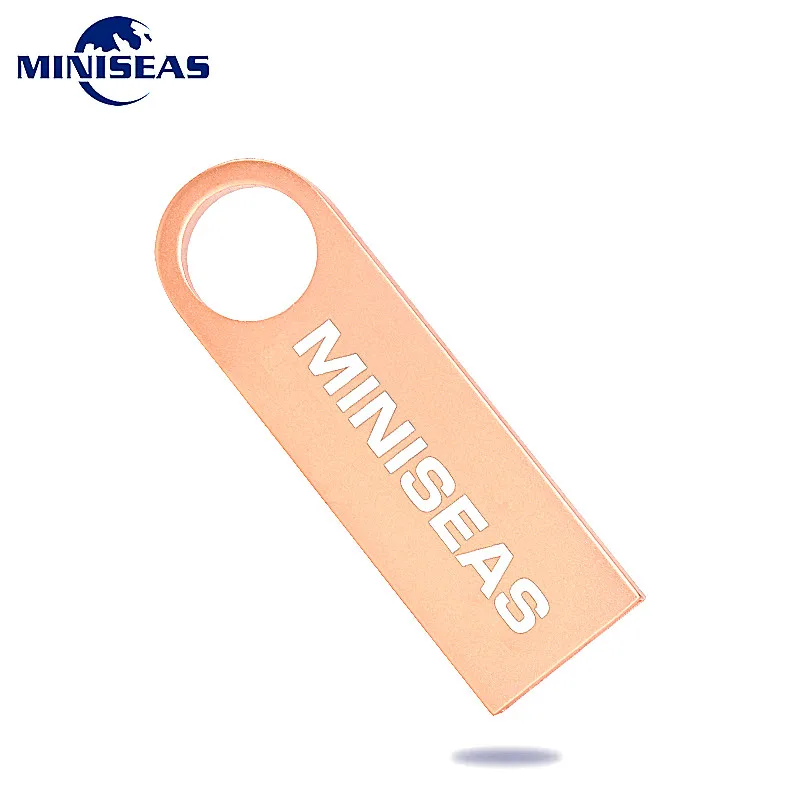 Usb флеш накопитель MiNiSeas водонепроницаемый металлический серебристый 4 цвета 64 ГБ