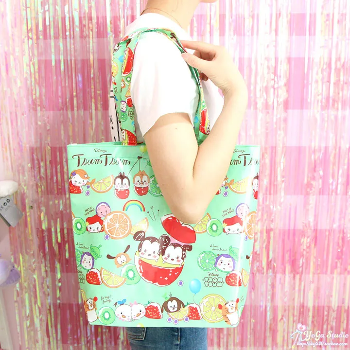 Мультяшная милая сумка hello kitty My Melody Cinnamoroll Собака Микки Минни маленькая Две звезды хозяйственная сумка сумки через плечо Экологически чистая сумка сумки