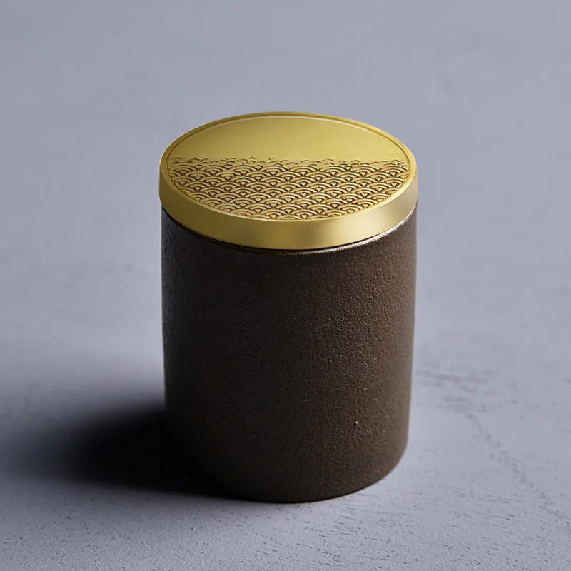 chanfengzong Китайский стиль Celadon чайная коробка, банки для хранения конфет, керамическая художественная упаковочная коробка для чая, качественный контейнер для чая, посуда, горшок - Цвет: chanfengzong