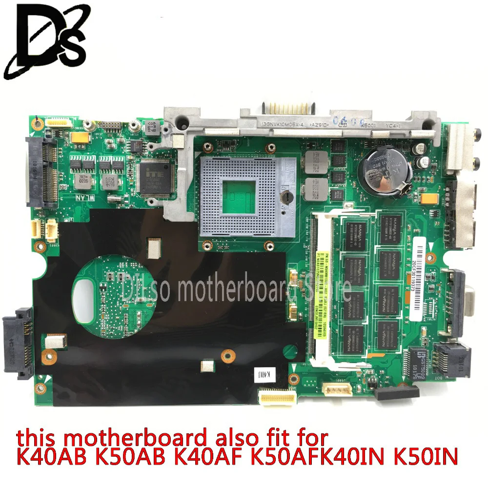 KEFU K40IJ для ASUS K50IJ K40IJ K50IN K40IN K50AB K40AB материнская плата для 15,6/14 дюймов материнская плата интегрированный тест