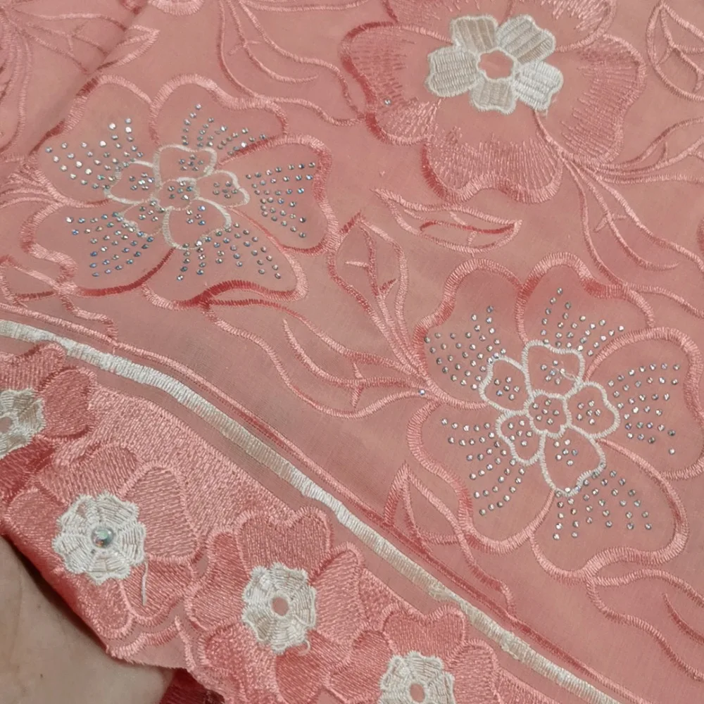 African Cotton Swiss Voile Lace Fabric High-grade fabrics Swiss Voile Lace In Switzerland For Wedding Party Dress
