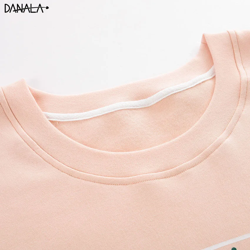 DANALA/женские пижамы из чистого хлопка с пандой летние принтом животных модные