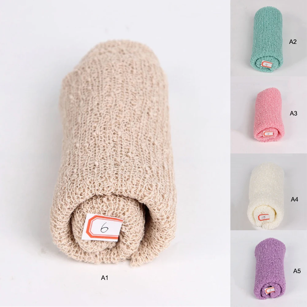 Детские одеяла для новорожденных реквизит фотосъемки шаль эластичная вязаная