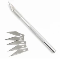 300pcsset 6 blades wood carving tools fruit food craft sculpture engraving knife scalpel diy cutting tool pcb repair