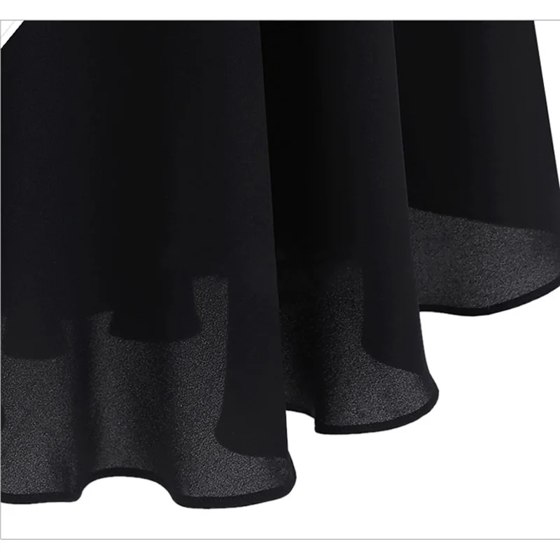 Женская шифоновая блузка Clobee Летняя туника без рукавов с оборками размера