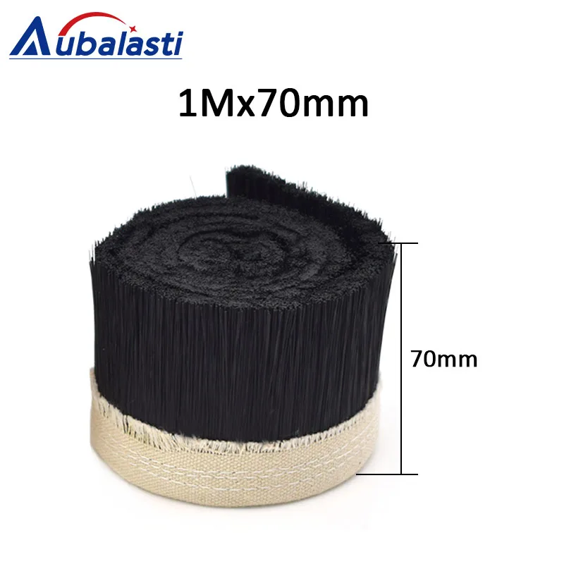 1Mx70mm Black 1 м х 70 мм щетка пылесос гравировальный станок пылеуловитель Крышка для ЧПУ маршрутизатор - Цвет: 1Mx70mm Black