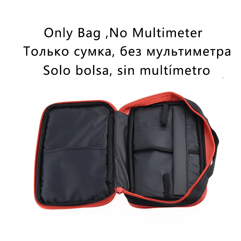 TS-200 отсчетов мультиметр ЖК-дисплей AC/DC Ток Напряжение тестирование цифровой мультиметр - Цвет: only bag