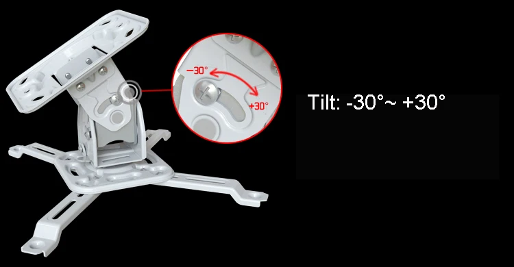 H120 полный движения Универсальный кронштейн для проектора потолочное крепление