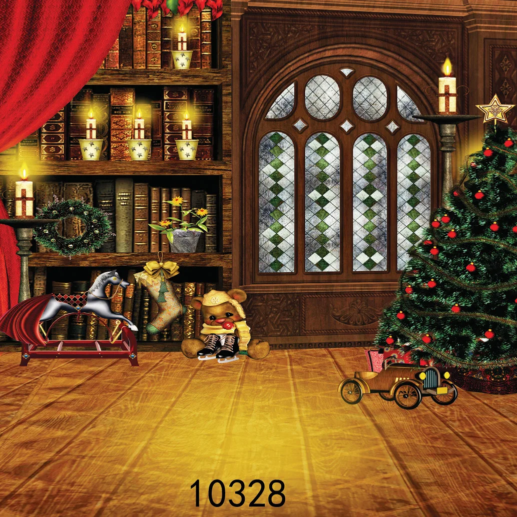 Christmas Tree Photography Background Party Decoration Photo Studio Backdrops |