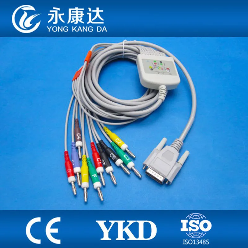12 проводов ekg кабель с бананом 4 0 для Nihon kohden|cable 12|cable forcable lead |