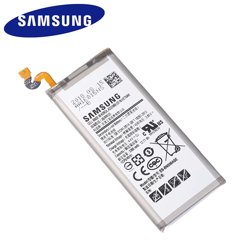 Оригинальная запасная батарея Samsung аккумулятор для GALAXY Note 8 N950 N950F N950U N950N 3300 мАч