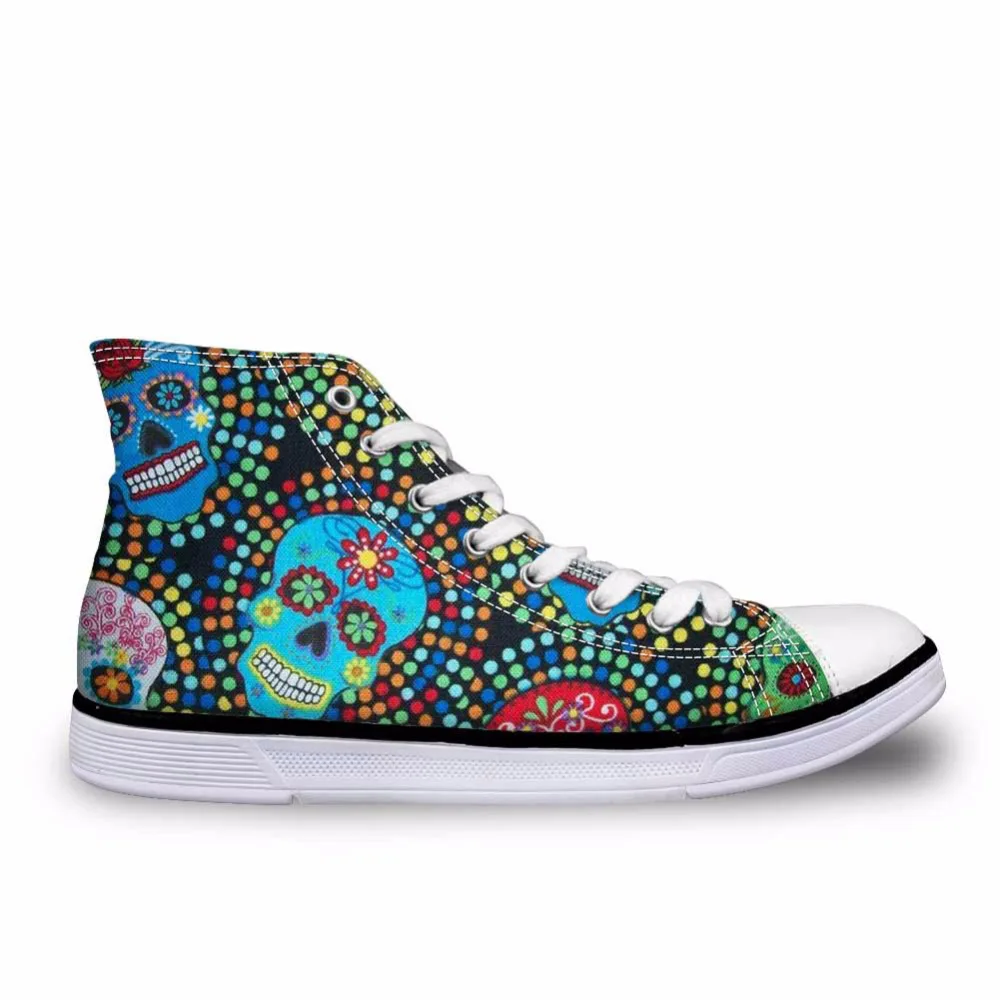 Классические женские высокие вулканизированные туфли в стиле панк-рок с