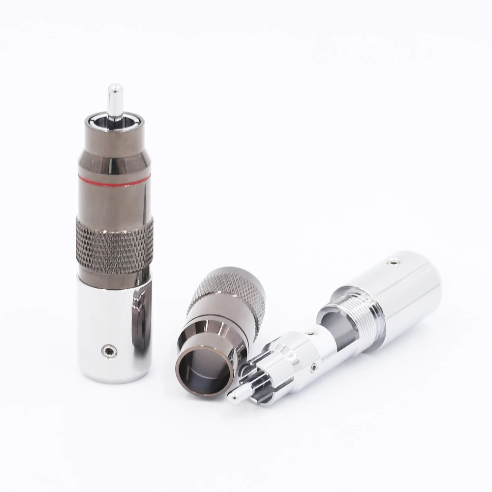 4 шт. Hi-End HiFi родиевое покрытие отпайка терминал RCA HIFI DIY Латунное покрытие родиевое аудио, видео разъемы ТВ тюнер RCA