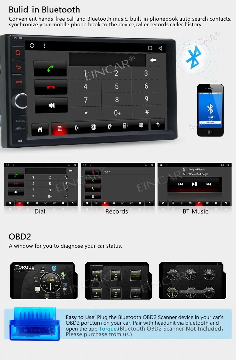 2 Din 7 &quotAndroid 1 автомобильный стерео Восьмиядерный без DVD комплект с gps навигатором