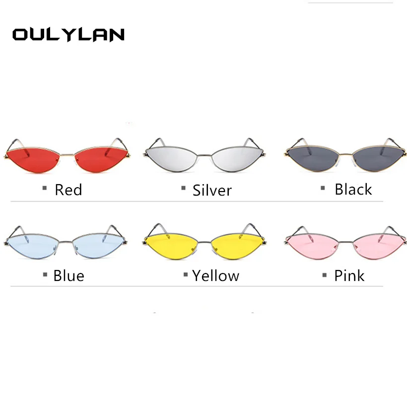 Oulylan кошачий глаз солнцезащитные очки Женские винтажные ретро Роскошные