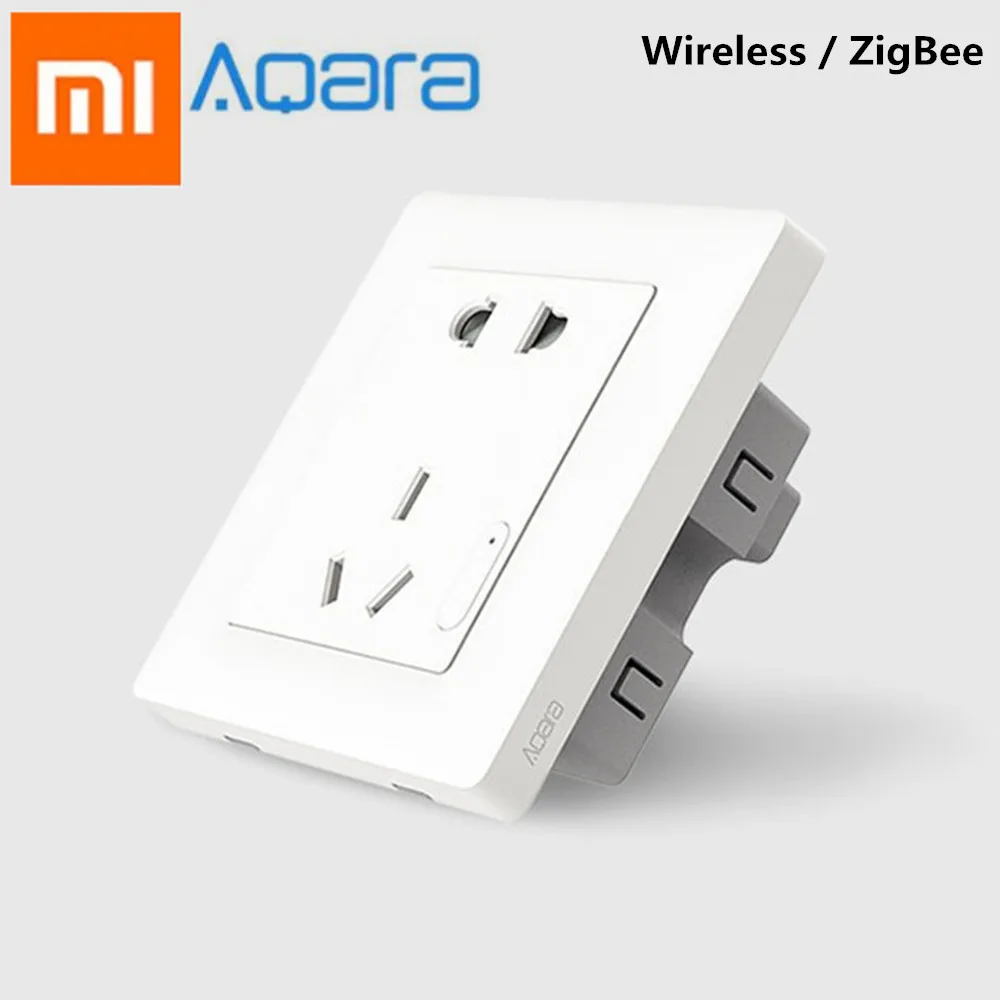 Xiaomi Aqara умная настенная розетка ZigBee Беспроводная Mijia переключатель работа для