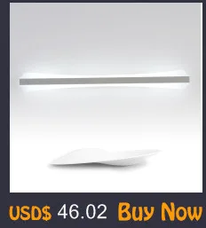 Современные зеркало с подсветкой led 0.4 м-1.2 м настенный светильник Ванная комната спальня изголовье бра лампе деко Анти-туман espelho Banheiro