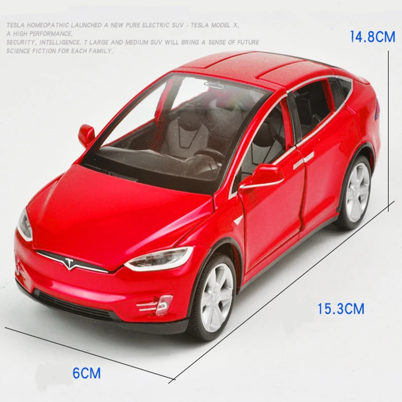 1:32 Tesla MODELX90 ограниченная продажа детских игрушек модель автомобиля музыкальное