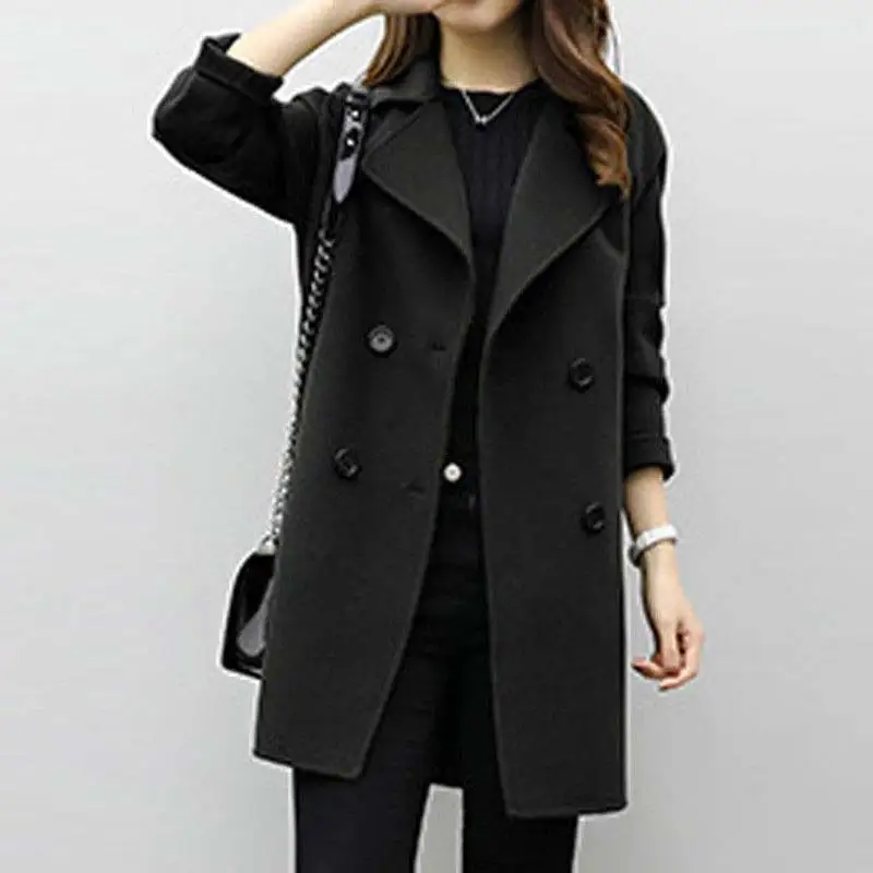 2019 Women Korean Winter Long Overcoat Outwear Coat Loose Plus Size Cardigans Sleeve Elegant CGU 88 | Женская одежда