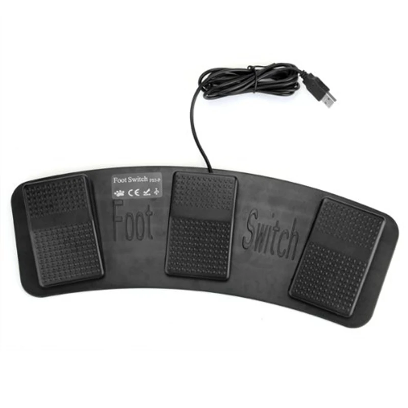 FS3 P USB тройной Ножной Переключатель педаль управления Клавиатура Мышь