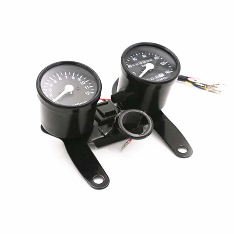 Черный светодиодный тахометр км/ч спидометр одометр датчик с кронштейном
