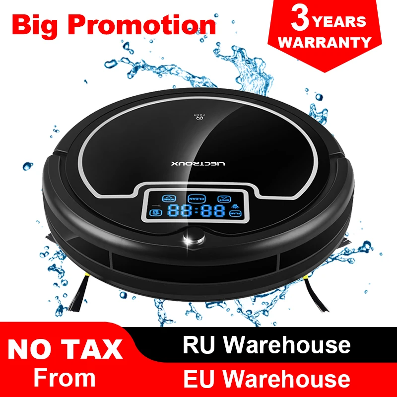 

Robot Vacuum Cleaner B2005 with Water Tank,Wet&Dry,TouchScreen,Big Mop,Schedule,Virtual Blocker