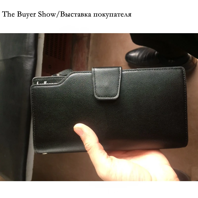 Мужской Длинный кошелек Baellerry дизайнерский клатч мужской бумажник из