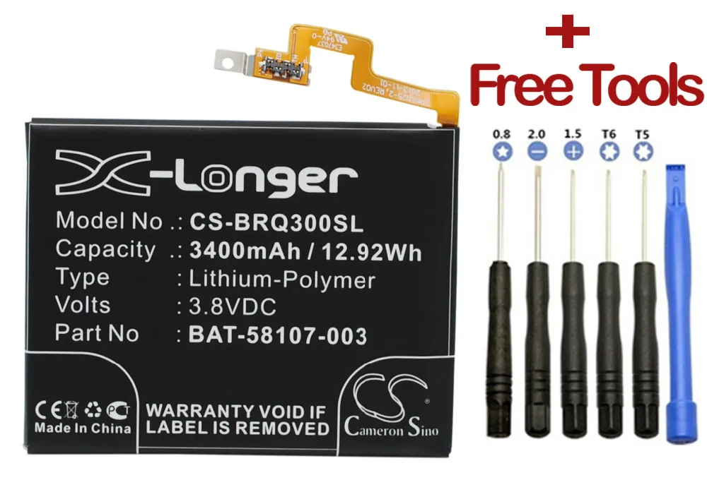 

Battery BAT-58107-003 for BlackBerry Passport, Passport 4G, Q30,SQW100-1,SQW100-3, Windermere