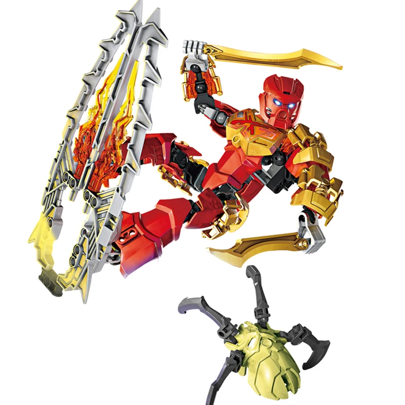Smartable BIONICLE протектор огня+ TAHU мастер пожарного Строительный блок Набор игрушек для мальчика подарок совместимы все бренды BIONICLE