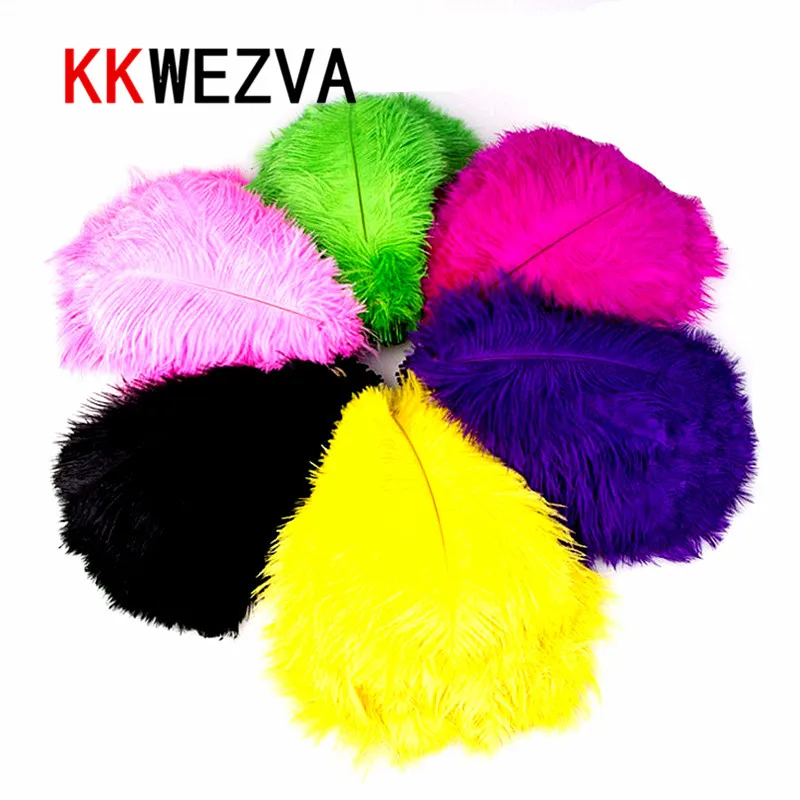 KKWEZVA 20 шт. материалы для вязания нахлыстом Страусиные Herl перья форели