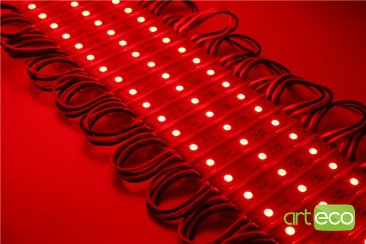 100 шт./лот DC12V 5050 3 светодиодный s светодиодный модуль 5050 RGB светодиодный модуль светильник RGB IP65 Водонепроницаемый