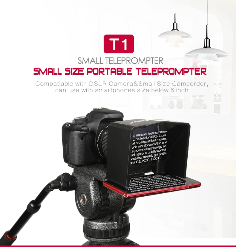 Смартфон Bestview телесуфлер для камеры Canon Nikon Sony Цифровая зеркальная фотокамера